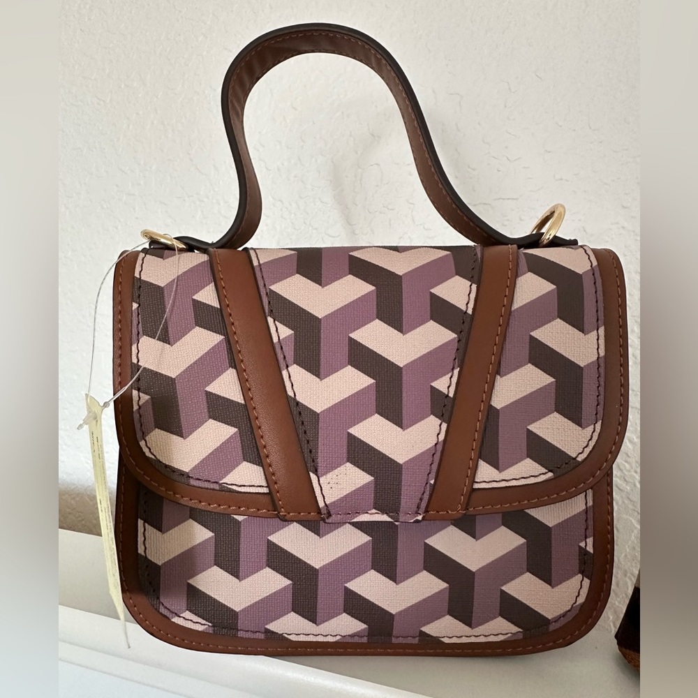 Print Crossbody With Pattern Webbed Shoulder Stra… - image 2